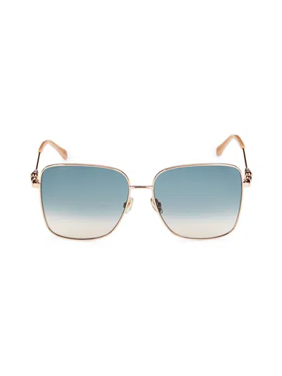 Jimmy Choo Women's Hester 59mm Square Sunglasses In Gold