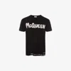 Alexander Mcqueen Mcqueen Graffiti T-shirt In Black