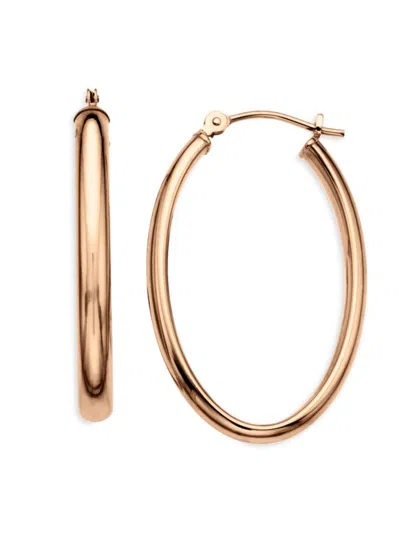 Saks Fifth Avenue Women's 14k Yellow Gold Oval Hoop Earrings