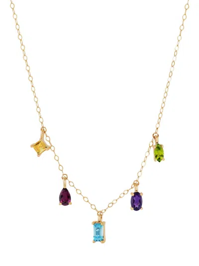 Saks Fifth Avenue Women's 14k Yellow Gold Multi Stone Necklace