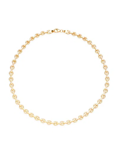 Saks Fifth Avenue Made In Italy Women's 14k Yellow Gold 16" Round Link Chain Necklace