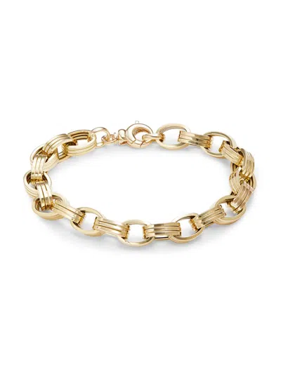 Saks Fifth Avenue Made In Italy Women's 14k Yellow Gold Link Bracelet