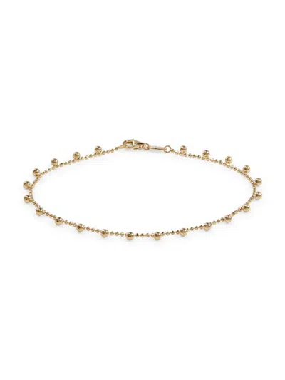 Saks Fifth Avenue Made In Italy Women's 14k Yellow Gold Beaded Bracelet