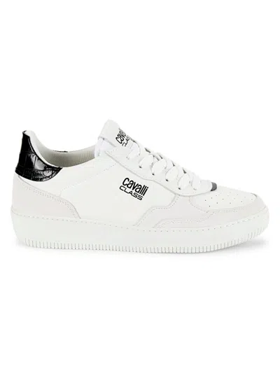 Cavalli Class Man Sneakers White Size 13 Leather