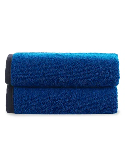Brooks Brothers 2-piece Wash Cloth Set In Royal Blue