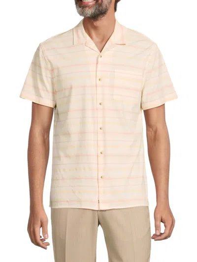 Fair Harbor Men's Casablanca Stripe Button-down Shirt In White