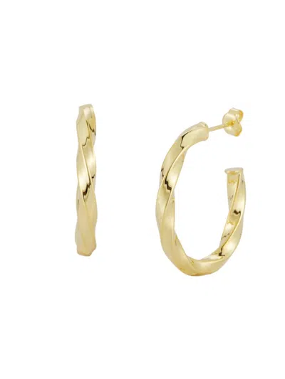 Sphera Milano Women's 14k Goldplated Sterling Silver Twisted Earrings