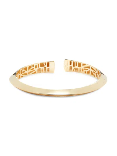 Saks Fifth Avenue Made In Italy Women's 14k Yellow Gold Edge Bangle Bracelet