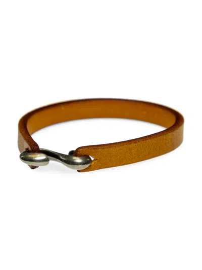 Jean Claude Leather & Stainless Steel Bracelet In Neutral