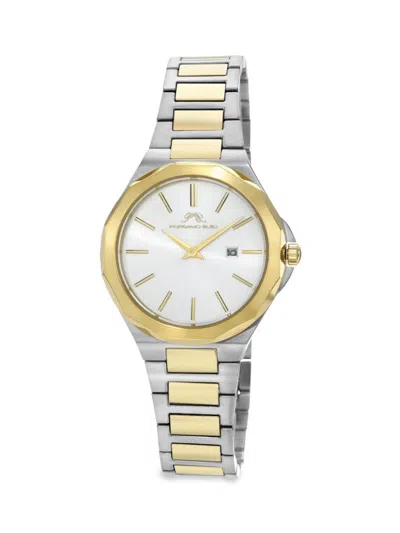 Porsamo Bleu Victoria Stainless Steel Two Tone Women's Watch 1241cvis In Sapphire