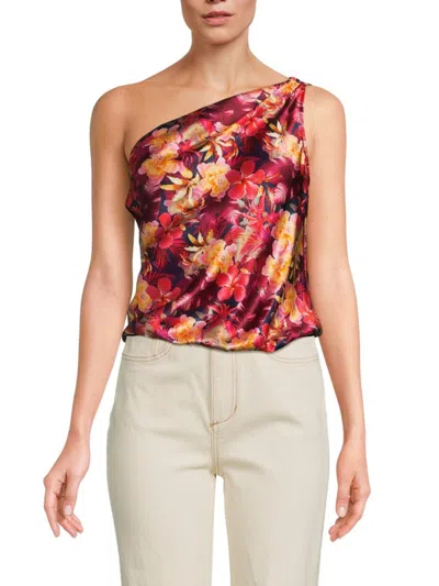 Cami Nyc Women's Darby Floral Silk One-shoulder Bodysuit In Paradise