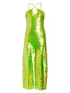 Cult Gaia Lily Dress In Acid Green