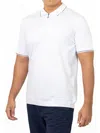 Vellapais Ege Zip Cotton Polo In White