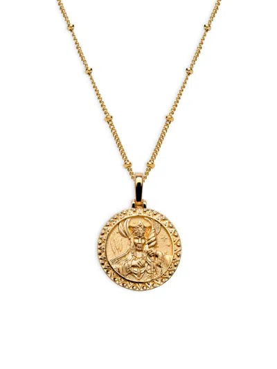 Awe Inspired Women's 14k Gold Vermeil Mini Frigg Pendant Necklace