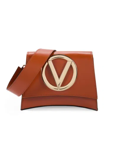 Valentino By Mario Valentino Women's Honey Leather Camera Bag In Burgundy