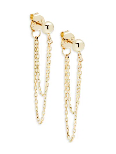 Saks Fifth Avenue Women's 14k Yellow Gold Double Chain Drop Earrings