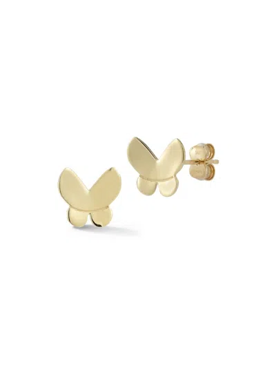 Saks Fifth Avenue Women's 14k Yellow Gold Curved Butterfly Stud Earrings