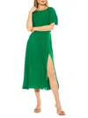 Alexia Admor Lilia Ruffle Sleeve Open Back Midi Dress In Green