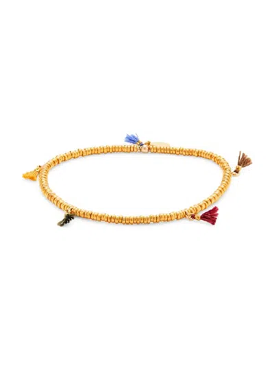 Shashi Women's Lily 14k Goldplated Japanese Seed Bead Bracelet In Brass