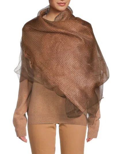 Saachi Women's Silk Wrap In Brown