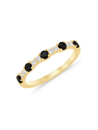 Saks Fifth Avenue Women's 14k Yellow Gold & 0.50 Tcw Diamond Studded Ring