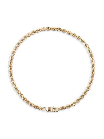 Luv Aj Women's 14k Goldplated Rope Chain Bracelet In Brass