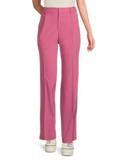 Zadig & Voltaire Tailored Straight-leg Trousers In Vieux Rose