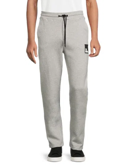 The Kooples Cotton Comfort Fit Track Trousers In Grey