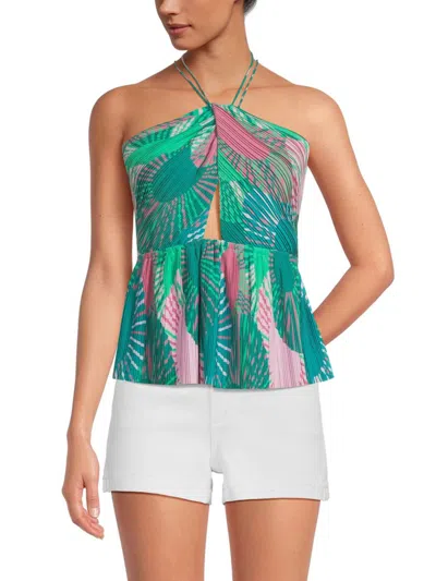Ba&sh Nellie Cut-out Top In Green