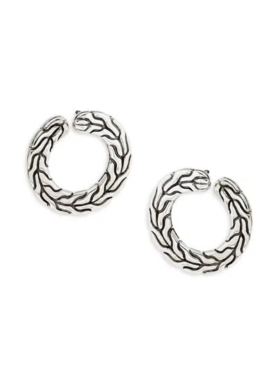 John Hardy Women's Engraved Sterling Silver Round Stud Earrings