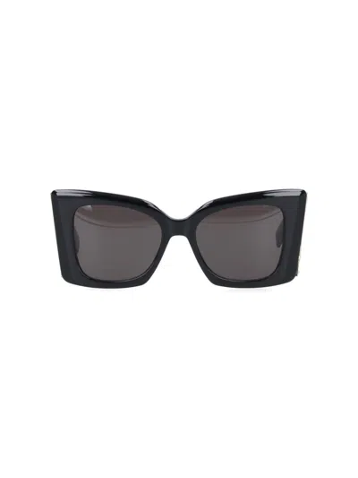 Saint Laurent 'sl M119 Blaze' Sunglasses In Black  