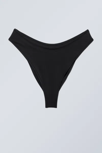 Weekday Scoop Bikini Bottoms In Black