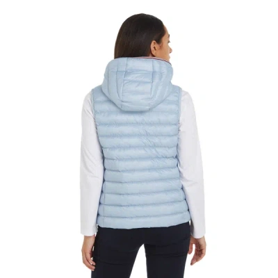 Tommy Hilfiger Padded Zip-up Down Gilet In Blue