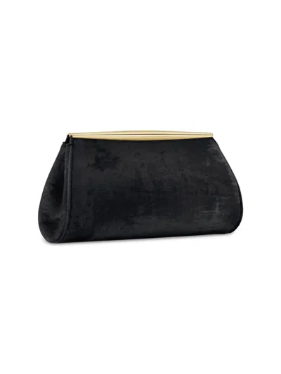 Tyler Ellis Women's Suzannah Clutch Crushed Velvet With Gold Hardware