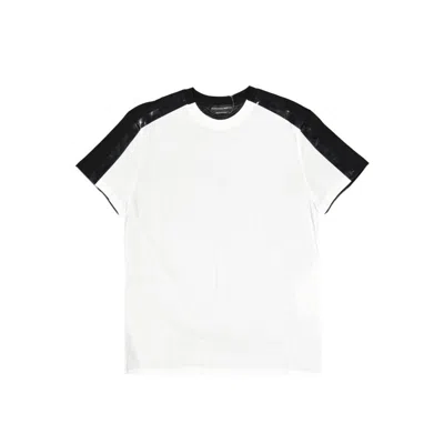 Alexander Mcqueen Colour Block T-shirt In White