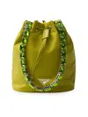 Prada Re-nylon Mini-bag In Green