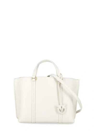 Pinko Carrie Big Shopping Bag In White