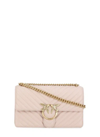 Pinko Classic Love Bag One Leather Bag In Pink
