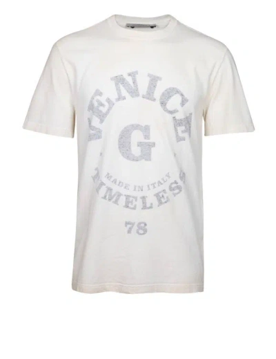 Golden Goose Golden Cotton Jersey T-shirt In White