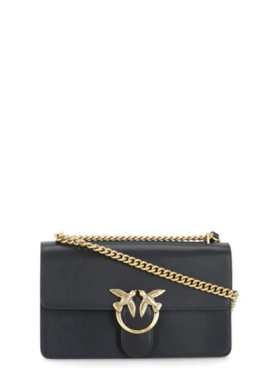 Pinko Classic Love Bag One Simply In Black-antique Gold