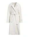 Hinnominate Woman Coat Light Green Size Xs Polyester, Viscose, Elastane In White