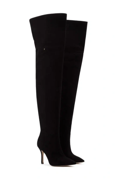 Larroude Kate Over The Knee Boot In Black