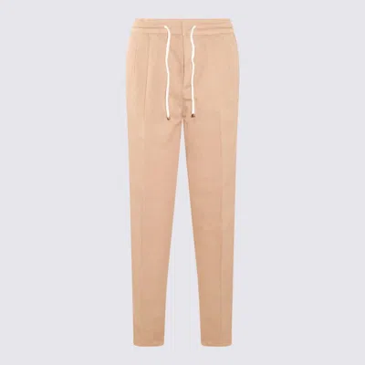 Brunello Cucinelli Beige Linen Pants In Neutral