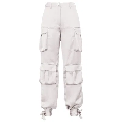 Pinko White Polyester Jeans & Pant In Neutral