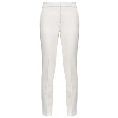 Pinko White Viscose Jeans & Pant In Neutral