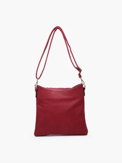 Jen & Co. Emma Purse In Wine In Pink