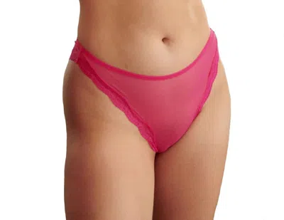 Blush Lingerie Lotus High Leg Bikini In Hot Pink