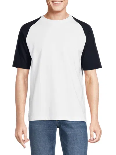 Theory Cassius Athletic T-shirt In White Black