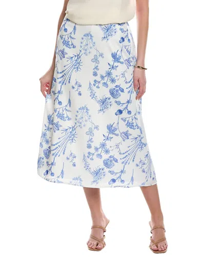 Yal New York Floral Skirt In Blue