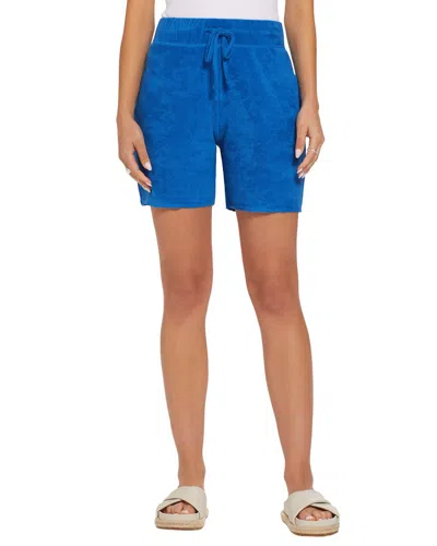Goldie Micro Terry Drawstring Short In Blue